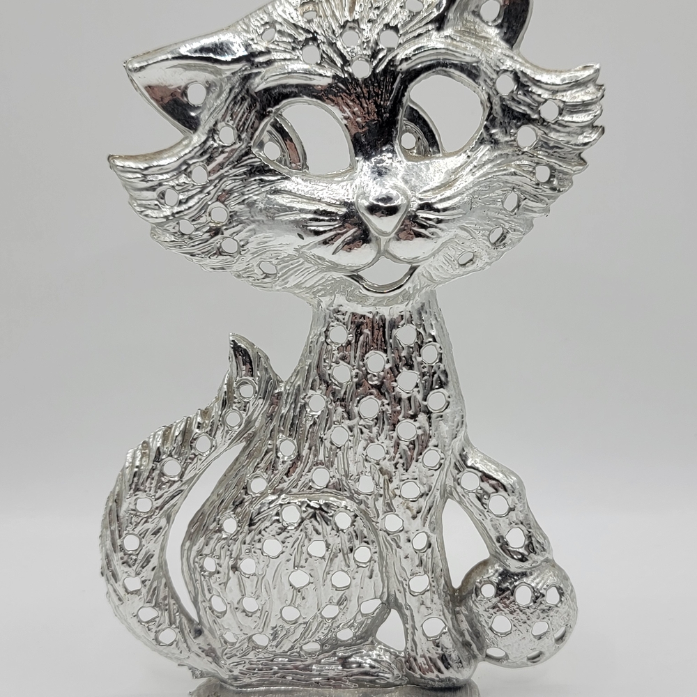 Torino Silver Cat Earring Holder